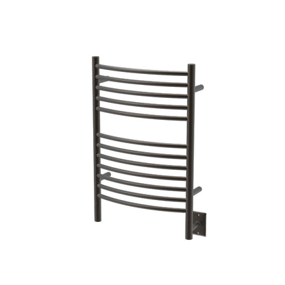 Amba Jeeves E Curved 12-Bar Oil Rubbed Bronze Finish Hardwired Towel Warmer