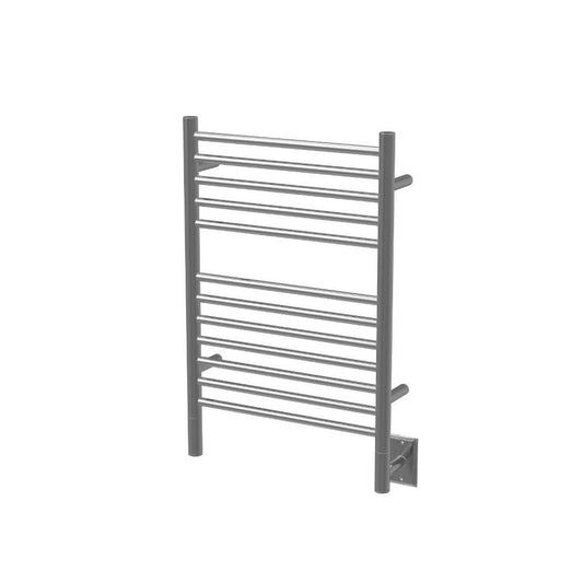 Amba Jeeves E Straight 12-Bar Brushed Stainless Steel Hardwired Towel Warmer