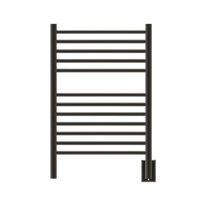 Amba Jeeves E Straight 12-Bar Oil Rubbed Bronze Hardwired Towel Warmer