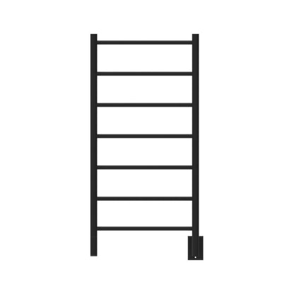 Amba Jeeves F Straight 7-Bar Matte Black Finish Hardwired Drying Rack