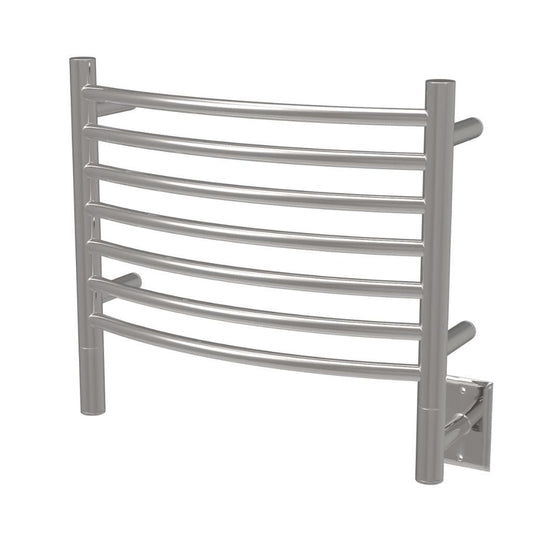 Amba Jeeves H Curved 7-Bar Polished Stainless Steel Hardwired Towel Warmer