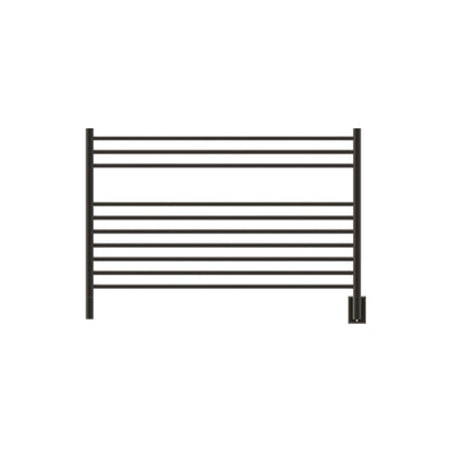Amba Jeeves L Straight 10-Bar Oil Rubbed Bronze Hardwired Towel Warmer