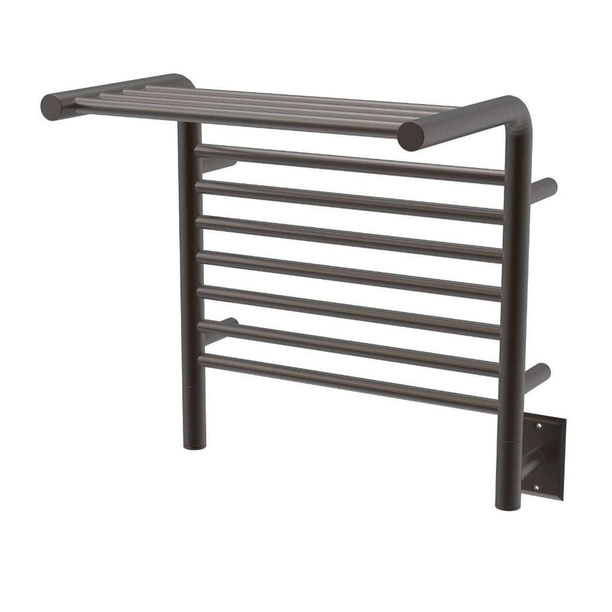 Amba Jeeves M Shelf 11-Bar Oil Rubbed Bronze Hardwired Towel Warmer