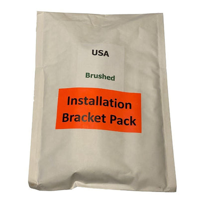 Amba Jeeves Standard Brushed Stainless Steel Bracket Pack