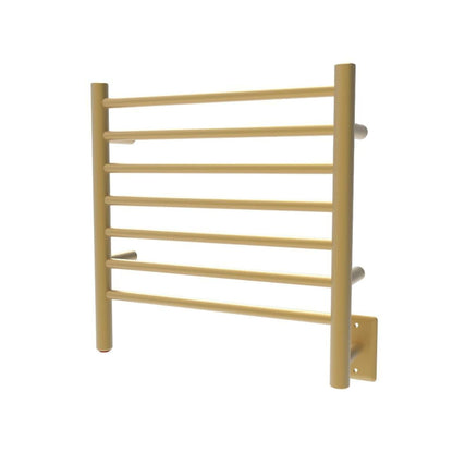 Amba Radiant Small 7-Bar Satin Brass Plug-In Towel Warmer