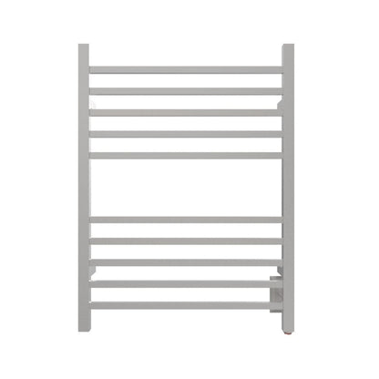 Amba Radiant Square 10-Bar Brushed Stainless Steel Hardwired Towel Warmer