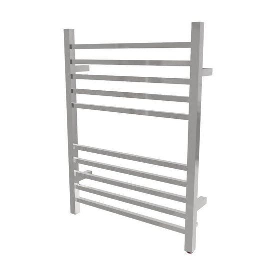 Amba Radiant Square 10-Bar Polished Stainless Steel Plug-In Towel Warmer