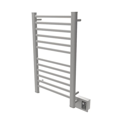 Amba Sirio 21" x 33" 12-Bar Brushed Stainless Steel Hardwired Towel Warmer