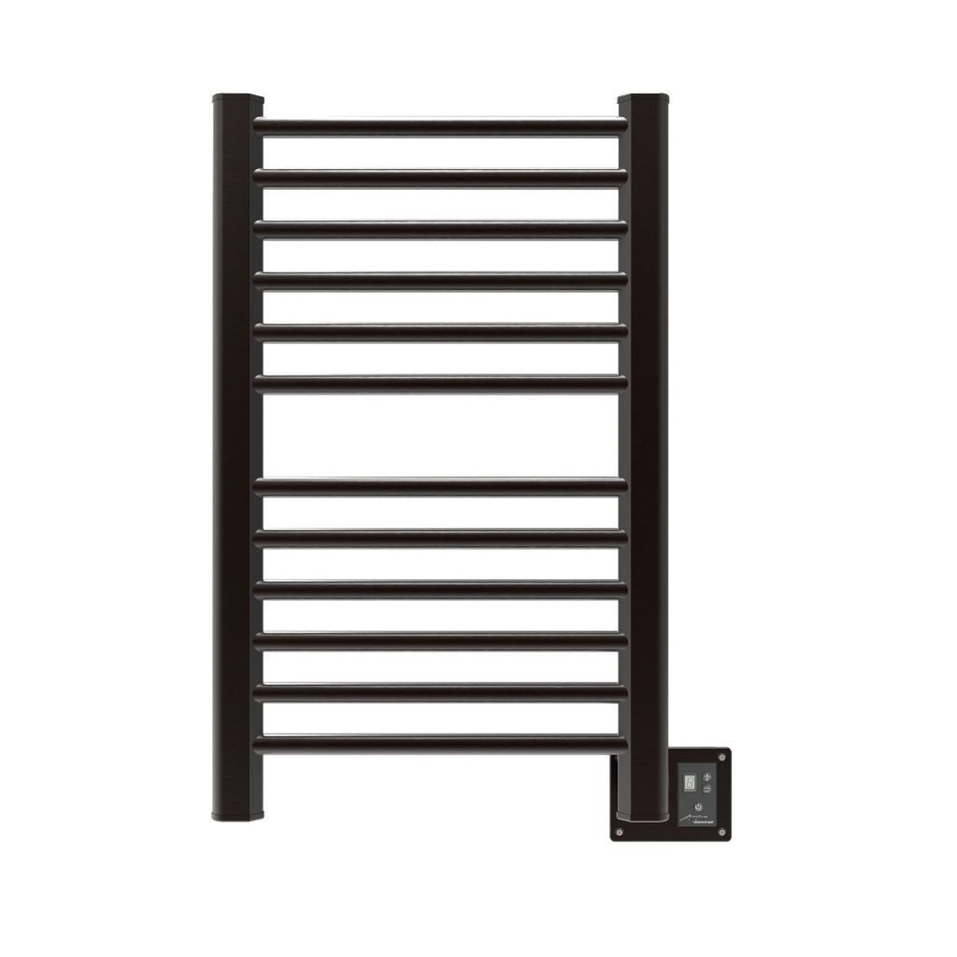 Amba Sirio 21" x 33" 12-Bar Oil Rubbed Bronze Hardwired Towel Warmer