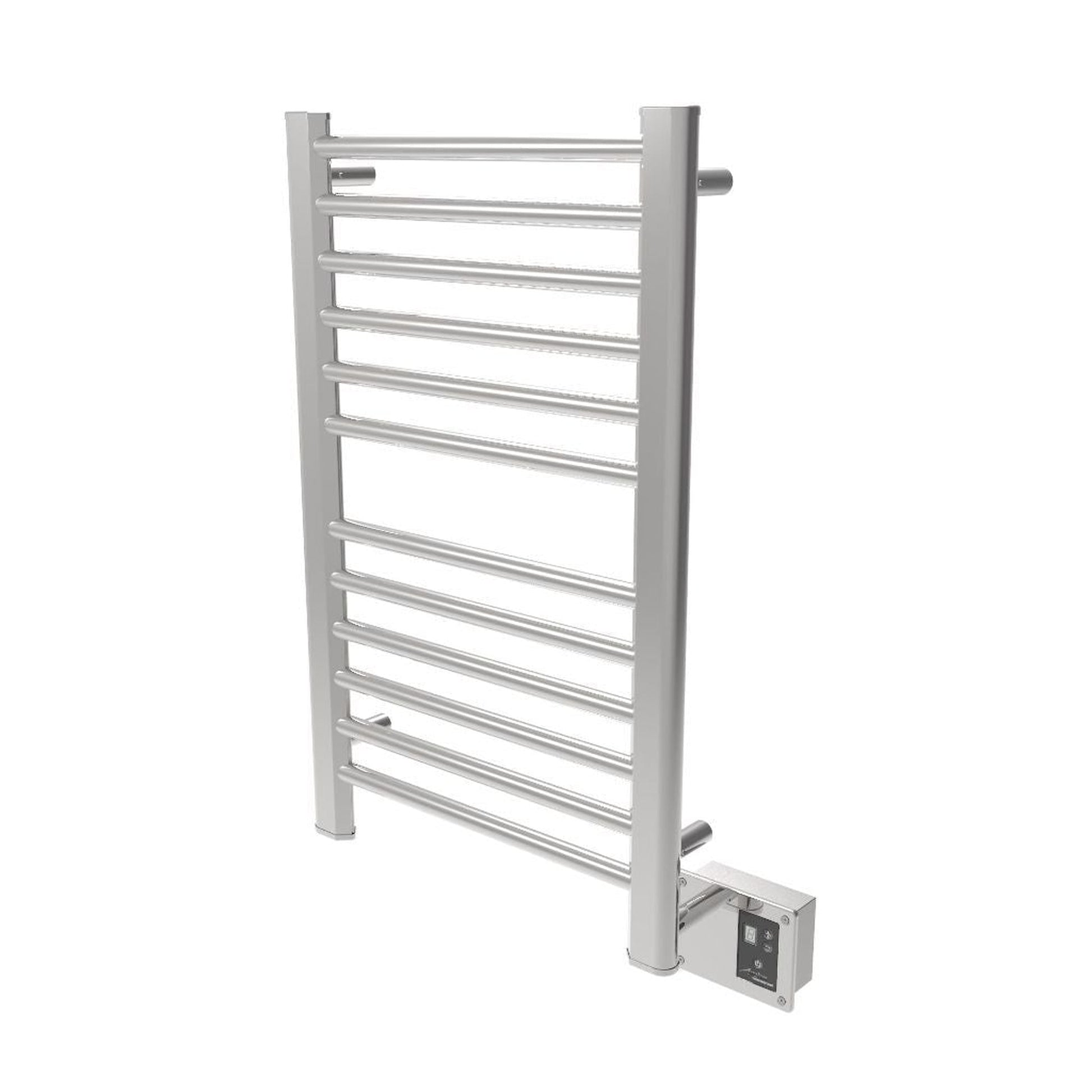 Amba Sirio 21" x 33" 12-Bar Polished Stainless Steel Hardwired Towel Warmer