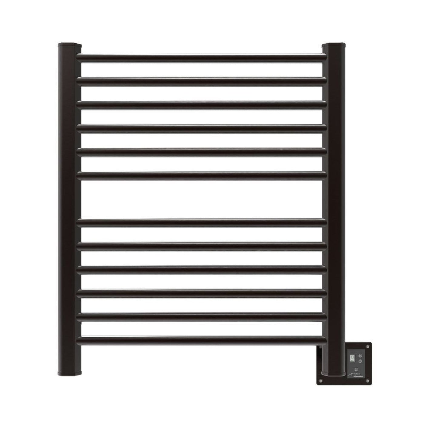 Amba Sirio 28" x 33" 12-Bar Oil Rubbed Bronze Hardwired Towel Warmer