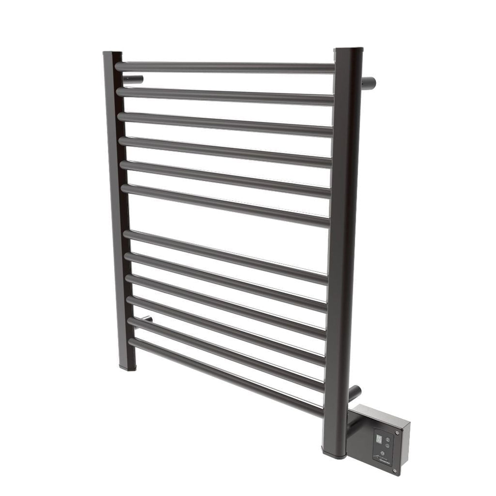 Amba Sirio 28" x 33" 12-Bar Oil Rubbed Bronze Hardwired Towel Warmer