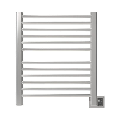 Amba Sirio 28" x 33" 12-Bar Polished Stainless Steel Hardwired Towel Warmer