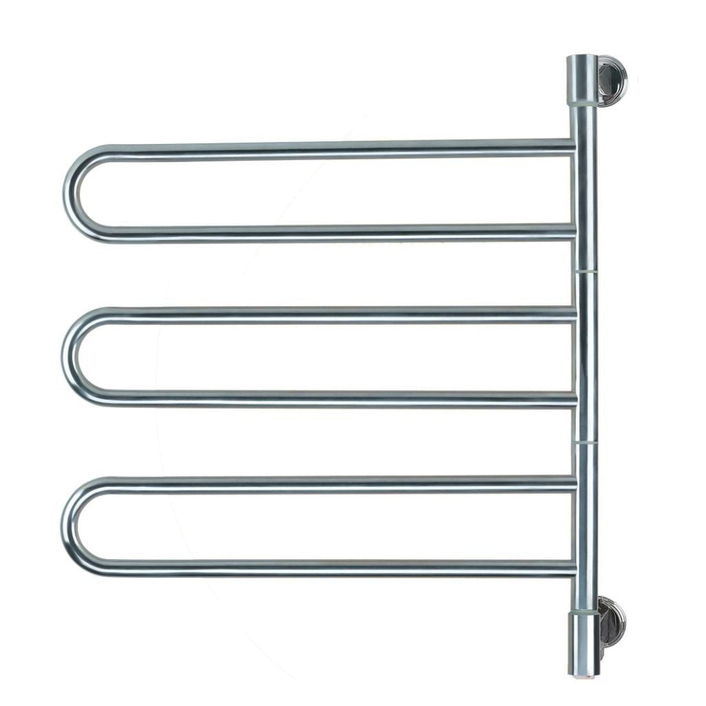 Amba Swivel Jill 6-Bar Polished Stainless Steel Plug-In Towel Warmer