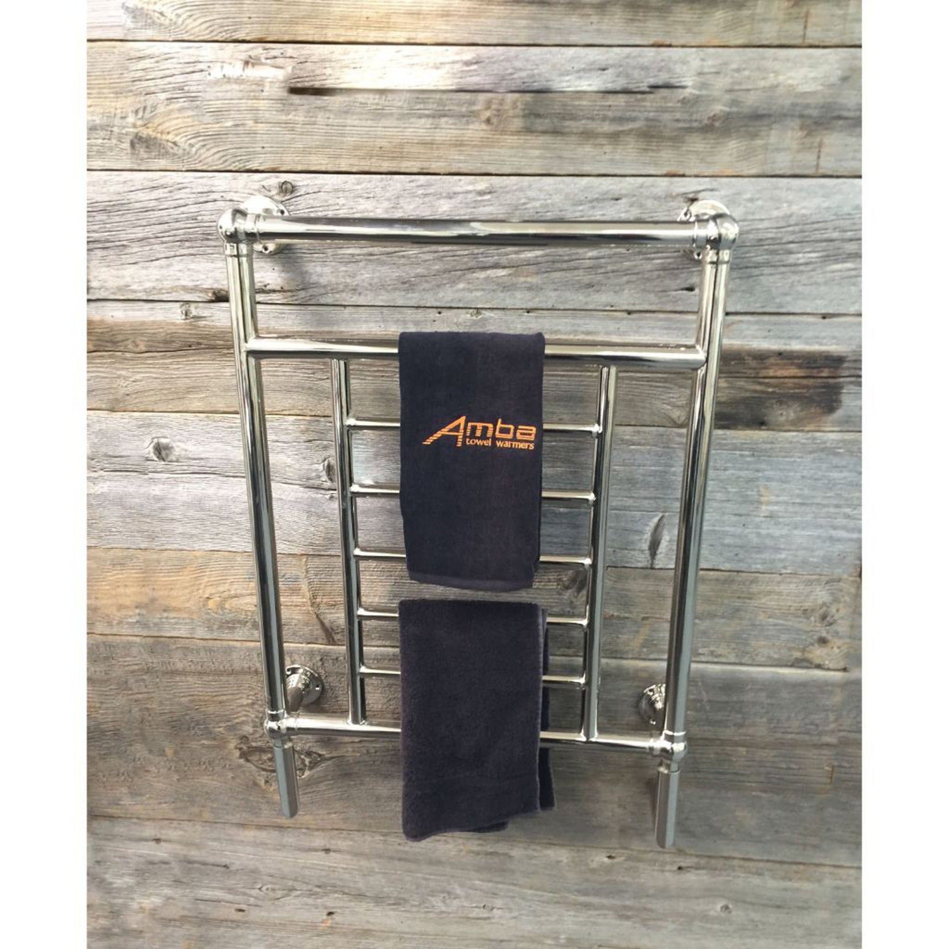 Amba Traditional 25 8-Bar Polished Nickel Hardwired Towel Warmer – US Bath  Store