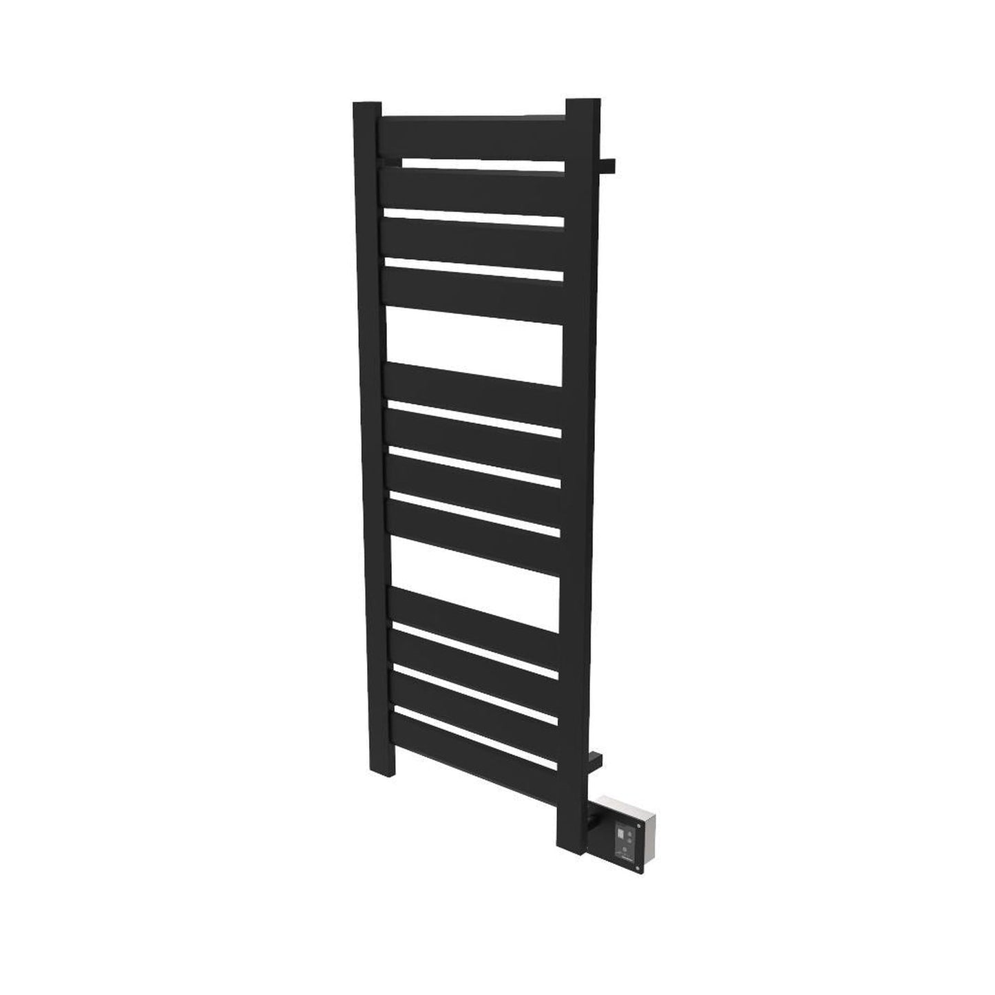 Amba Vega 22" x 55" 12-Bar Matte Black Hardwired Towel Warmer