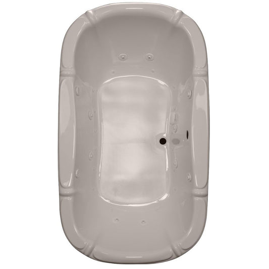 American Acrylic 39″ x 69″ Almond Rectangular Soaking Drop-In Bathtub With Air-Jet