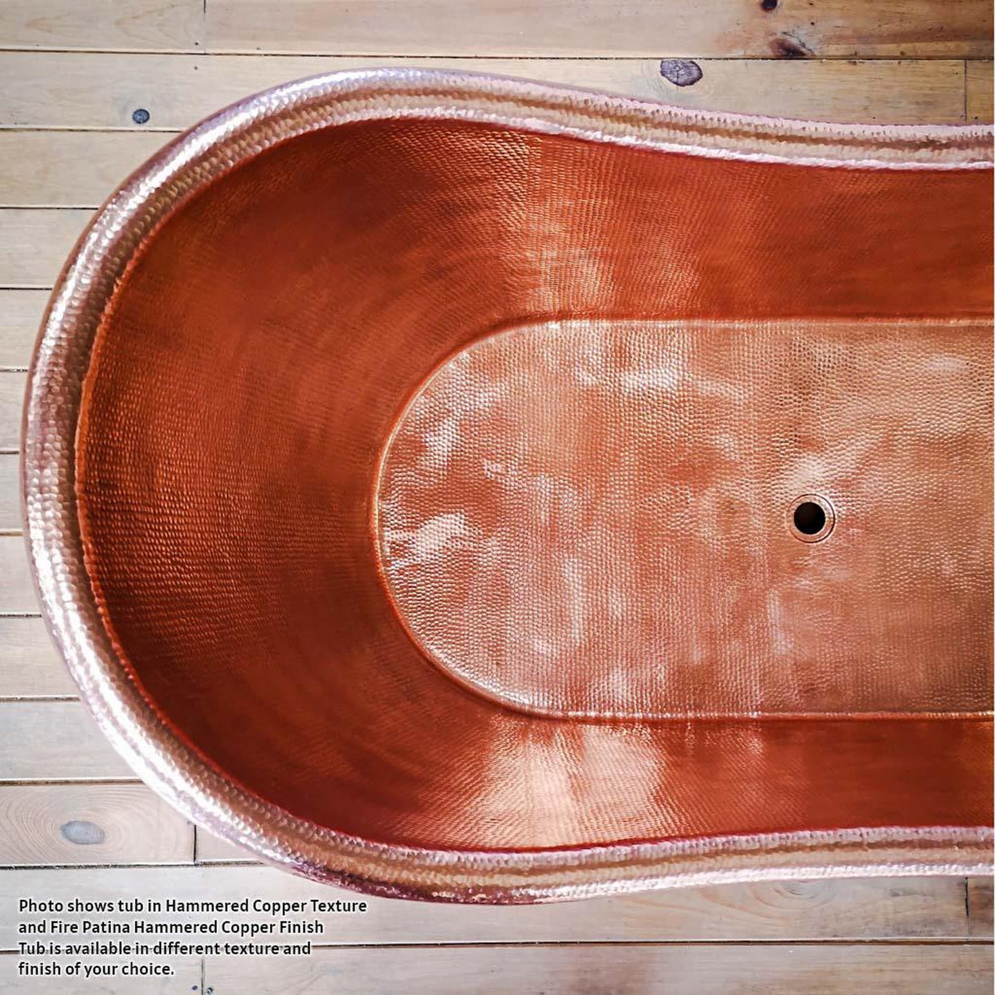 Amoretti Brothers Classica 63" Freestanding Soaking Copper Tub in Copper Finish