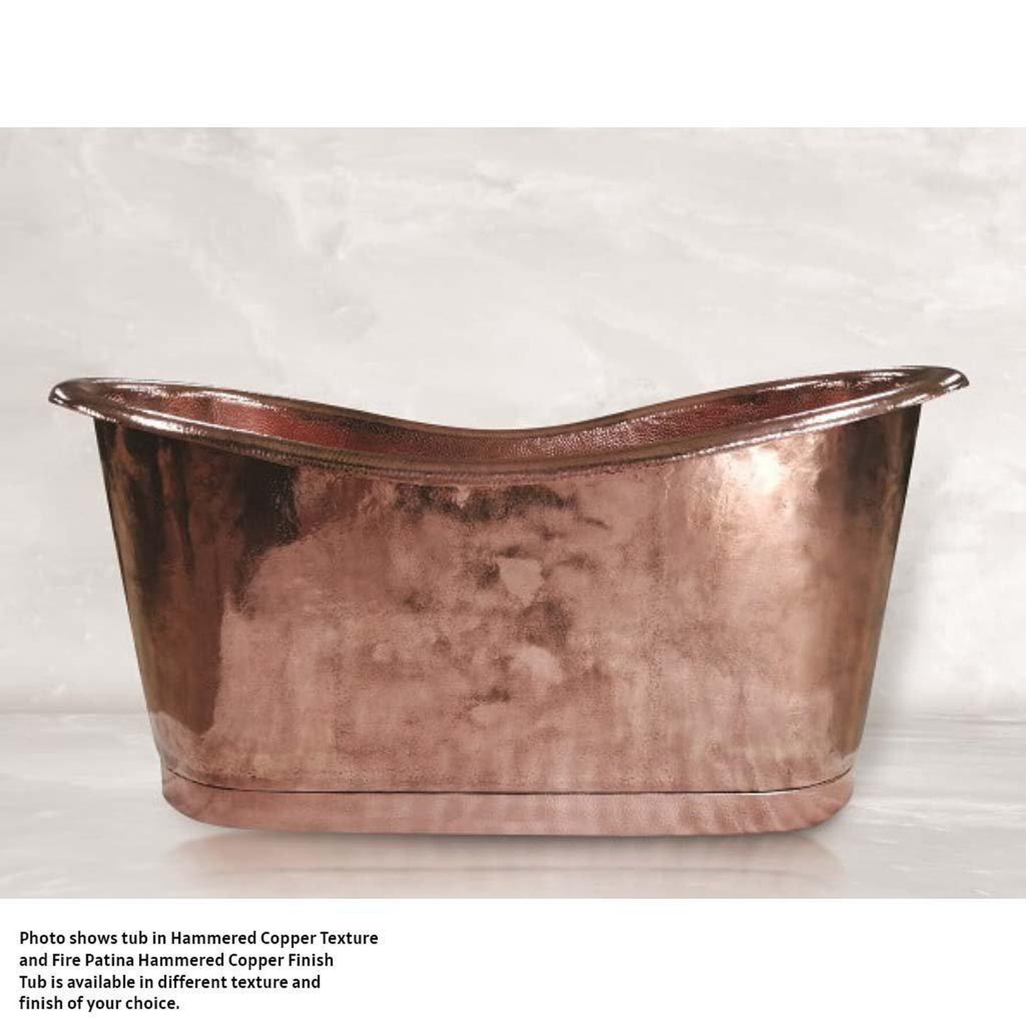 Amoretti Brothers Regina 63" Freestanding Soaking Copper Tub in Copper Finish