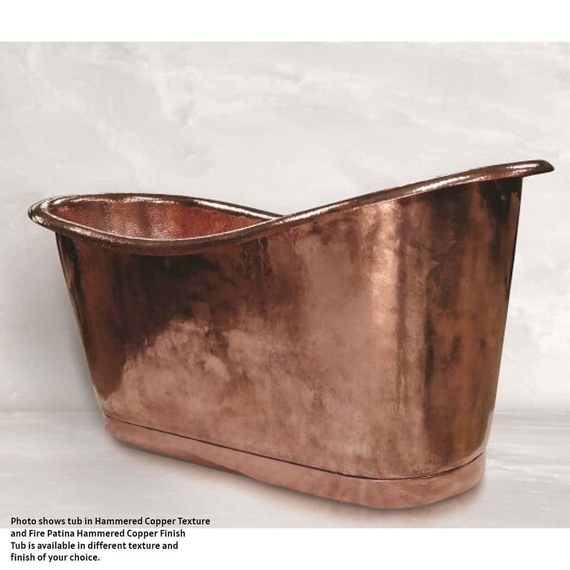 Amoretti Brothers Regina 63" Freestanding Soaking Copper Tub in Copper Finish