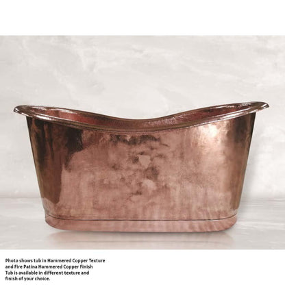 Amoretti Brothers Regina 67" Freestanding Soaking Copper Tub in Copper Finish