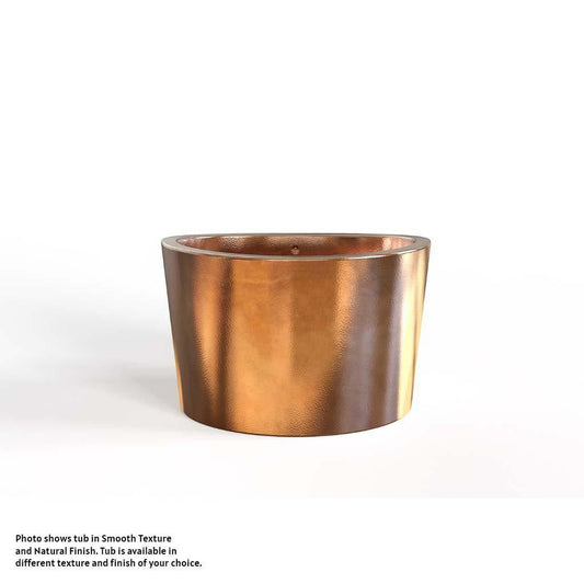 Amoretti Brothers Tokyo Spa 60" Freestanding Japanese Soaking Copper Tub in Copper Finish
