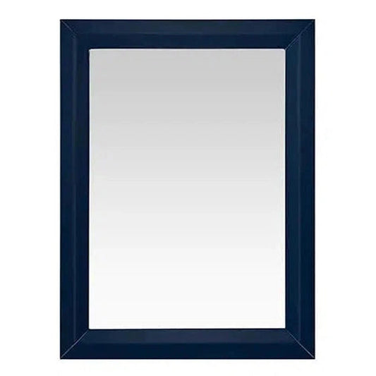 Ancerre Designs 24" x 32" Rectangle Heritage Blue Solid Wood Framed Bathroom Vanity Mirror With Mounting Hardware