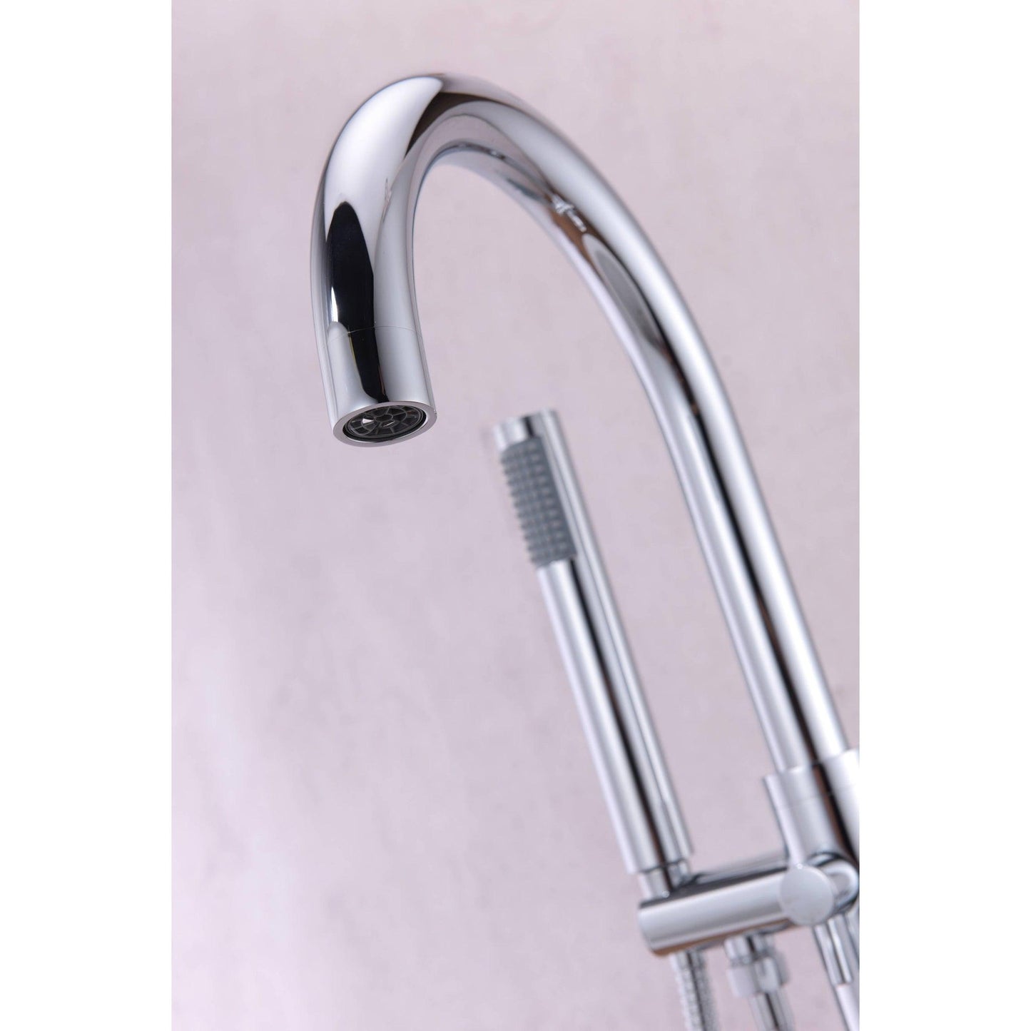 ANZZI Coral Series 2-Handle Polished Chrome Clawfoot Tub Faucet With Euro-Grip Handheld Sprayer