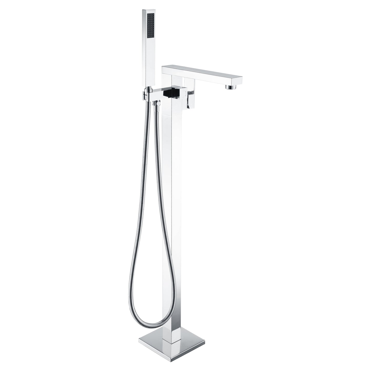 ANZZI Khone Series 2-Handle Polished Chrome Clawfoot Tub Faucet With Euro-Grip Handheld Sprayer
