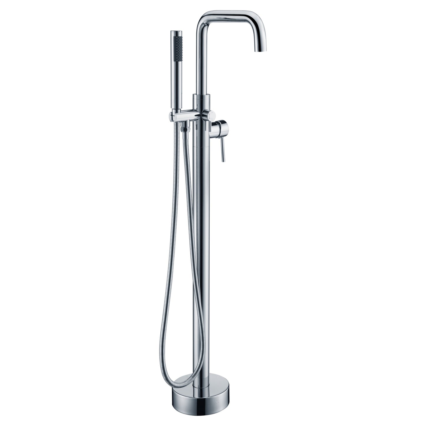 ANZZI Moray Series 2-Handle Polished Chrome Clawfoot Tub Faucet With Euro-Grip Handheld Sprayer