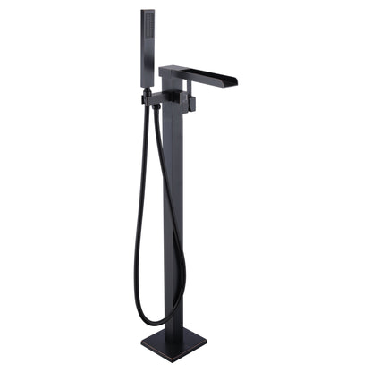 ANZZI Union Series 2-Handle Oil Rubbed Bronze Clawfoot Tub Faucet With Euro-Grip Handheld Sprayer