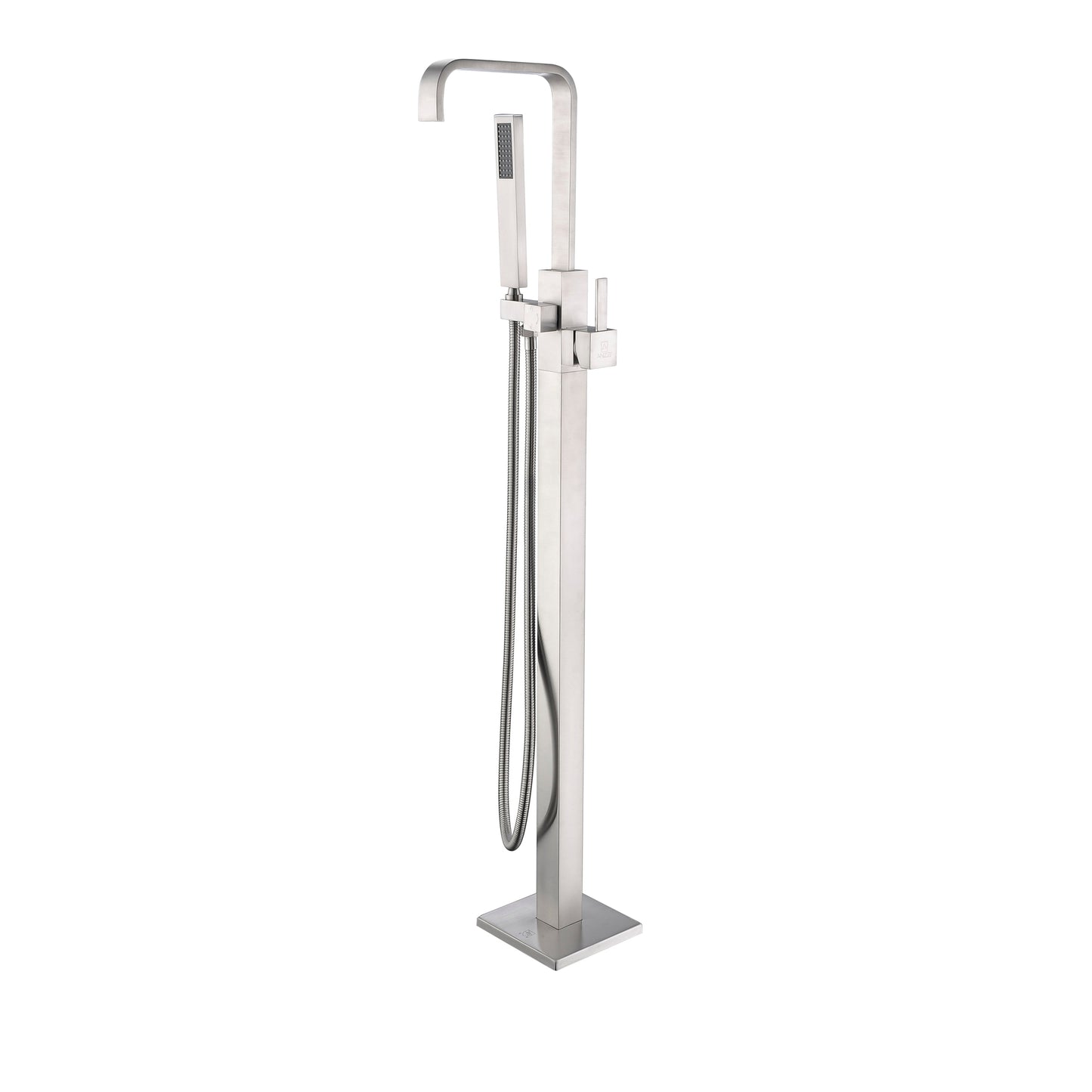 ANZZI Victoria Series 2-Handle Brushed Nickel Clawfoot Tub Faucet With Euro-Grip Handheld Sprayer