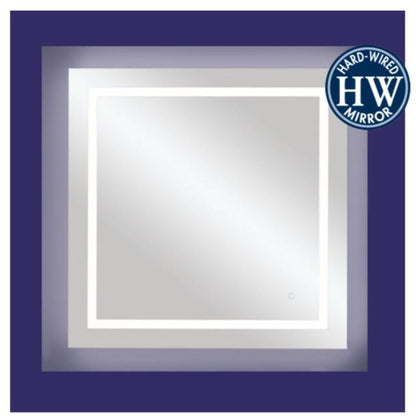 Aptations Sergeña Cuadro 36″ x 36″ Wall-Mounted Square LED Cool White Back-Lit Vanity Mirror