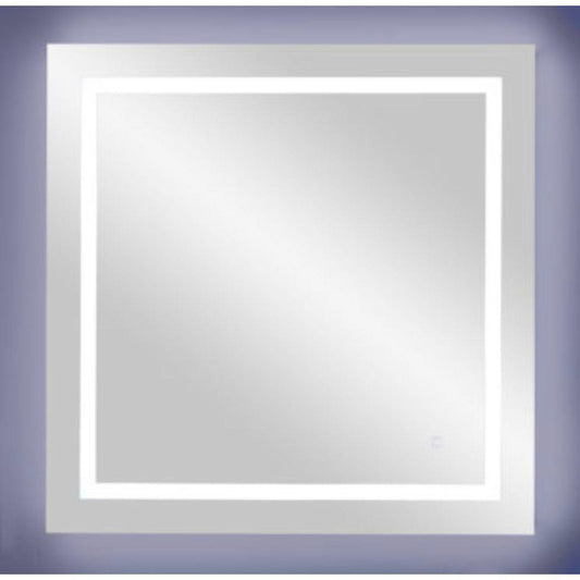 Aptations Sergeña Cuadro 36″ x 36″ Wall-Mounted Square LED Cool White Back-Lit Vanity Mirror