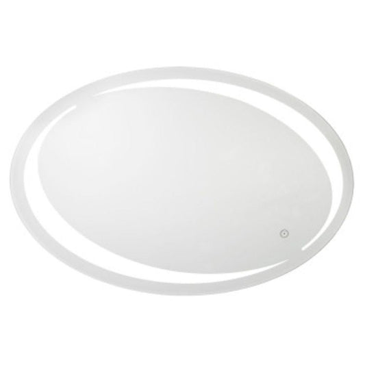 Aptations Sergeña Sol 23" x 35" Wall-Mounted Oval Hardwired LED Back-Lit Vanity Mirror With Tunable 2,700K Warm White to 5,800K Cool white Light Color