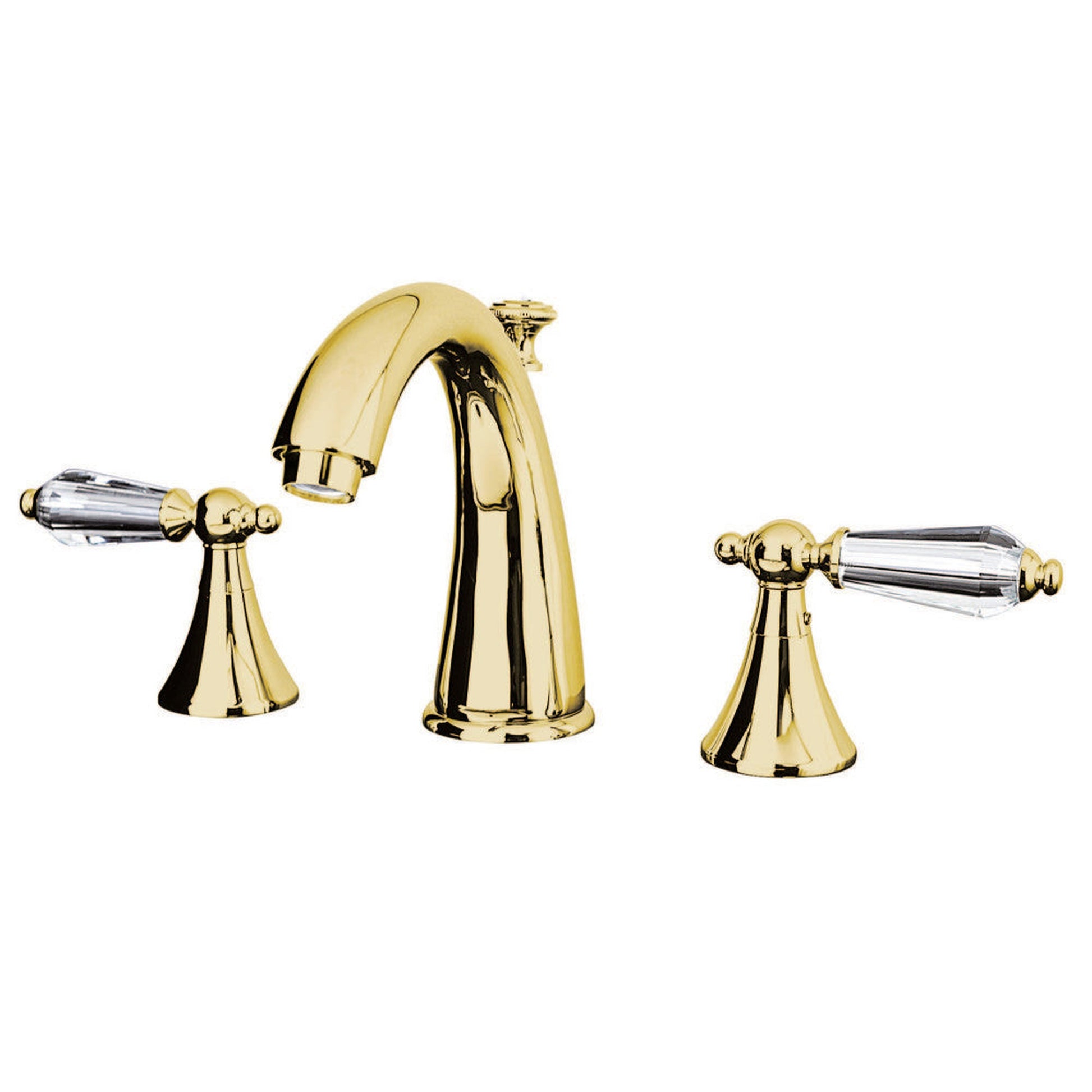 Aqua Eden KS2972WLL 8 in. Widespread Bathroom Faucet, Polished Brass