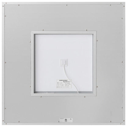 Aquadom Daytona 30" X 30" Square Ultra-Slim Frame LED Lighted Bathroom Mirror With Defogger