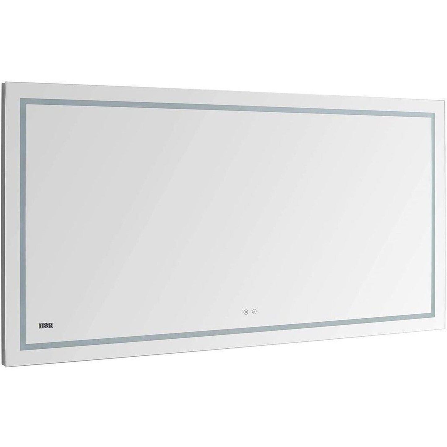 Aquadom Daytona 48" X 36" Rectangle Ultra-Slim Frame LED Lighted Bathroom Mirror With Defogger