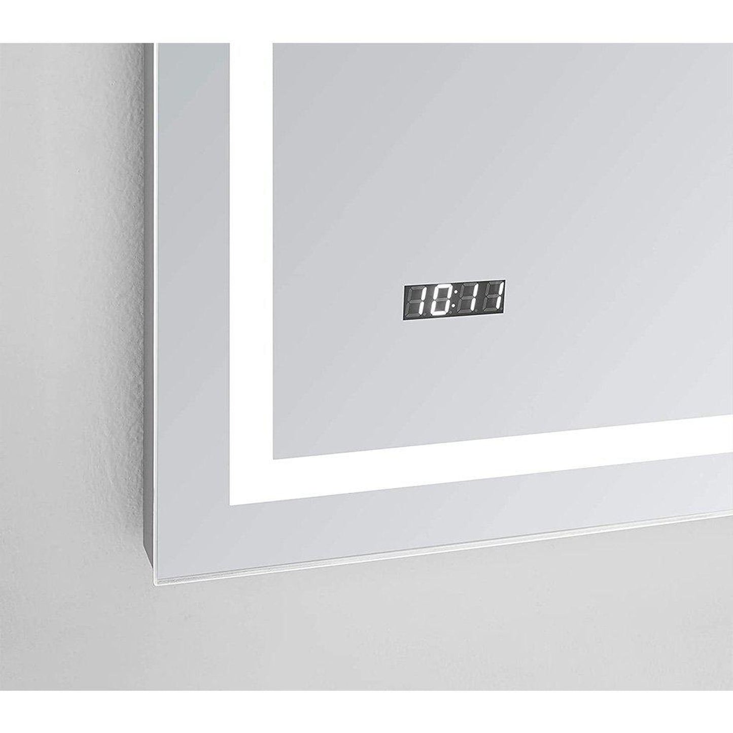 Aquadom Daytona 48" X 36" Rectangle Ultra-Slim Frame LED Lighted Bathroom Mirror With Defogger