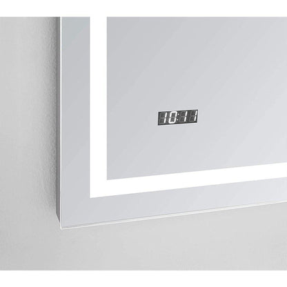 Aquadom Daytona 48" X 36" Rectangle Ultra-Slim Frame LED Lighted Bathroom Mirror With Defogger