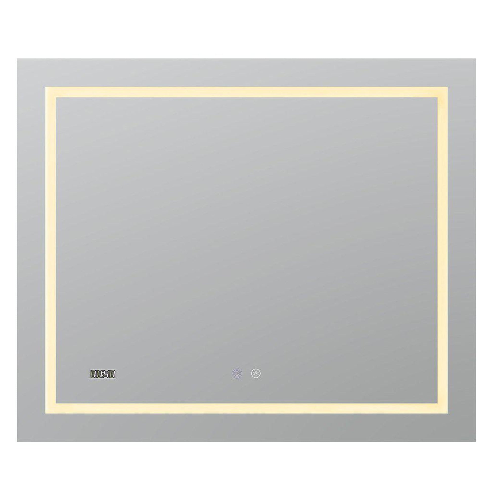 Aquadom Daytona 48" X 36" Rectangle Ultra-Slim Frame LED Lighted Bathroom Mirror With Defogger