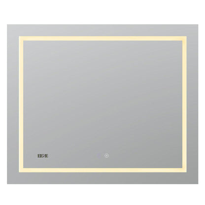 Aquadom Daytona 48" X 36" Rectangle Ultra-Slim Frame LED Lighted Bathroom Mirror With Defogger