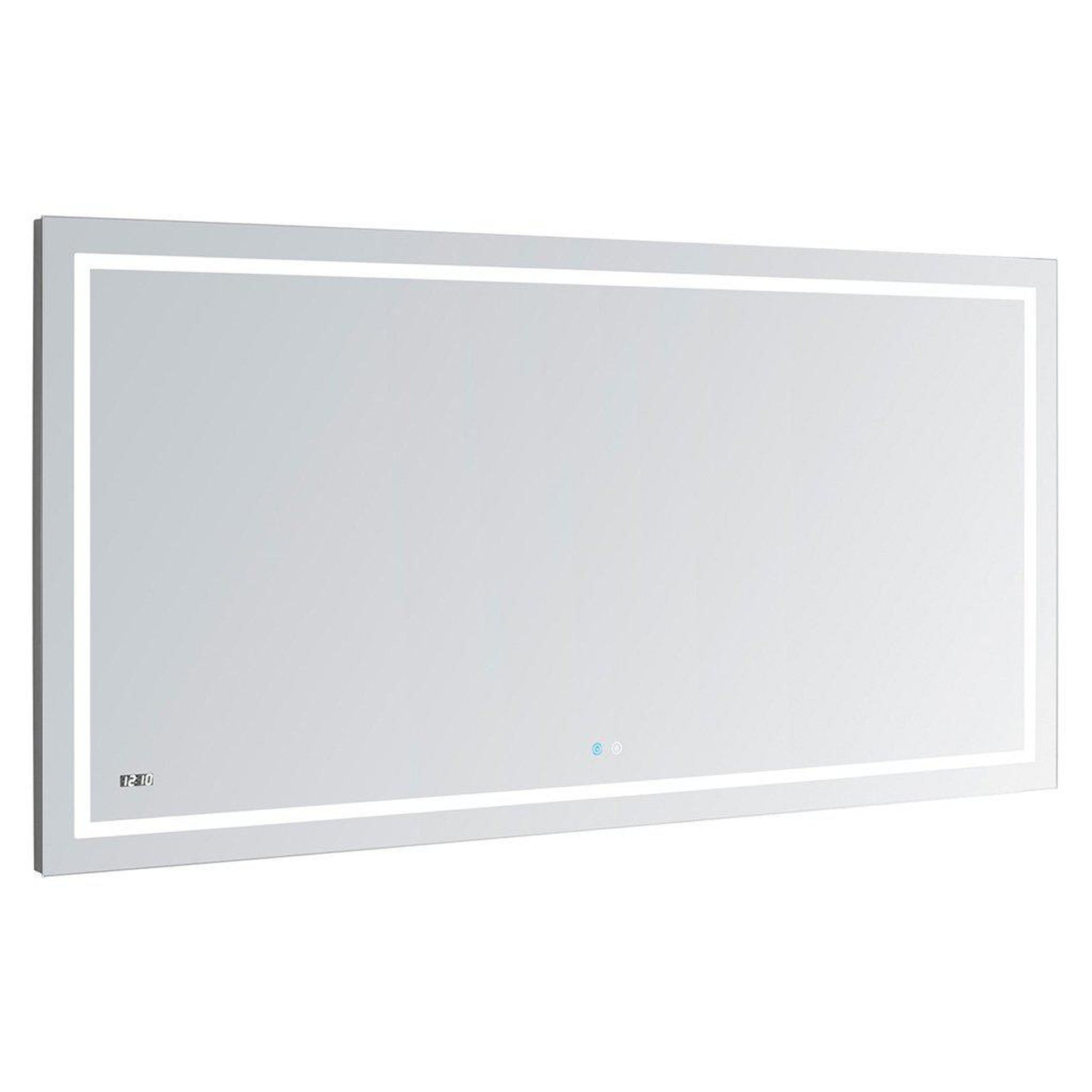 Aquadom Daytona 60" X 36" Rectangle Ultra-Slim Frame LED Lighted Bathroom Mirror With Defogger