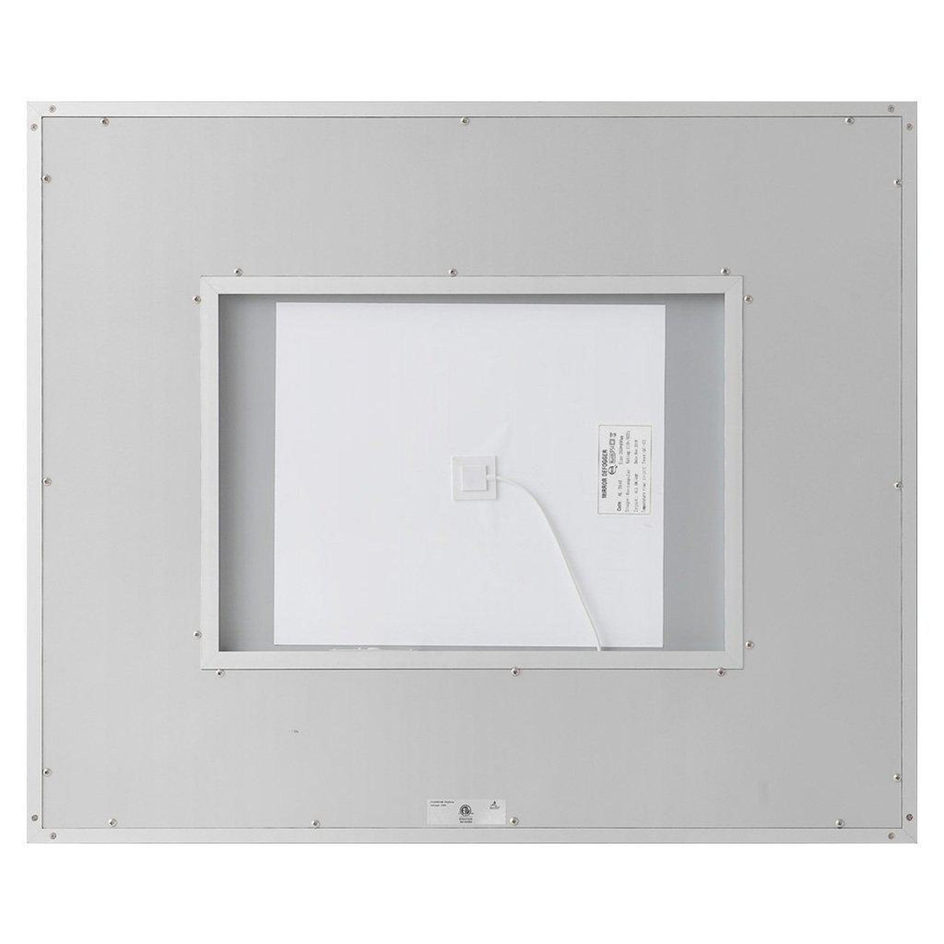 Aquadom Daytona 60" X 36" Rectangle Ultra-Slim Frame LED Lighted Bathroom Mirror With Defogger