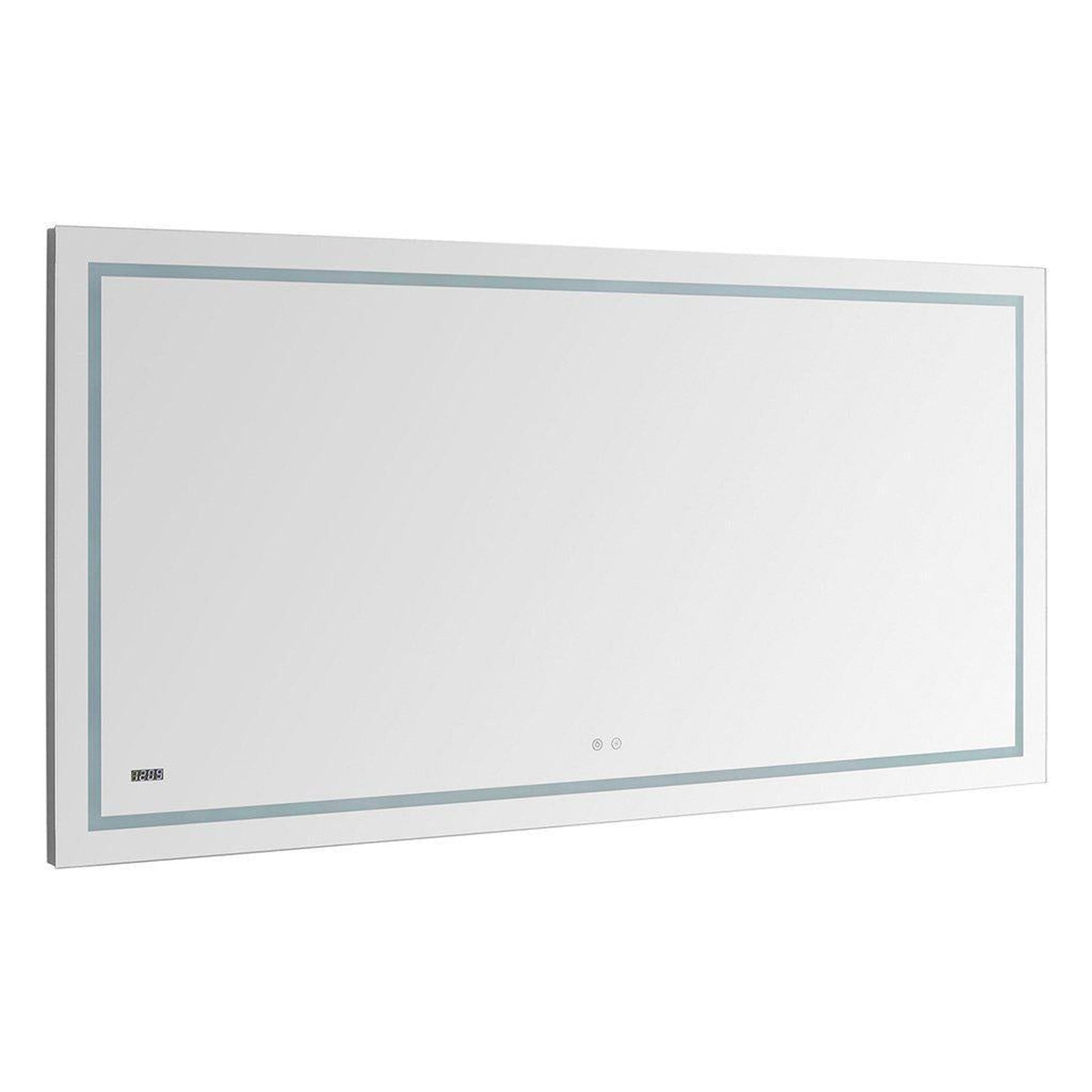 Aquadom Daytona 72" X 36" Rectangle Ultra-Slim Frame LED Lighted Bathroom Mirror With Defogger