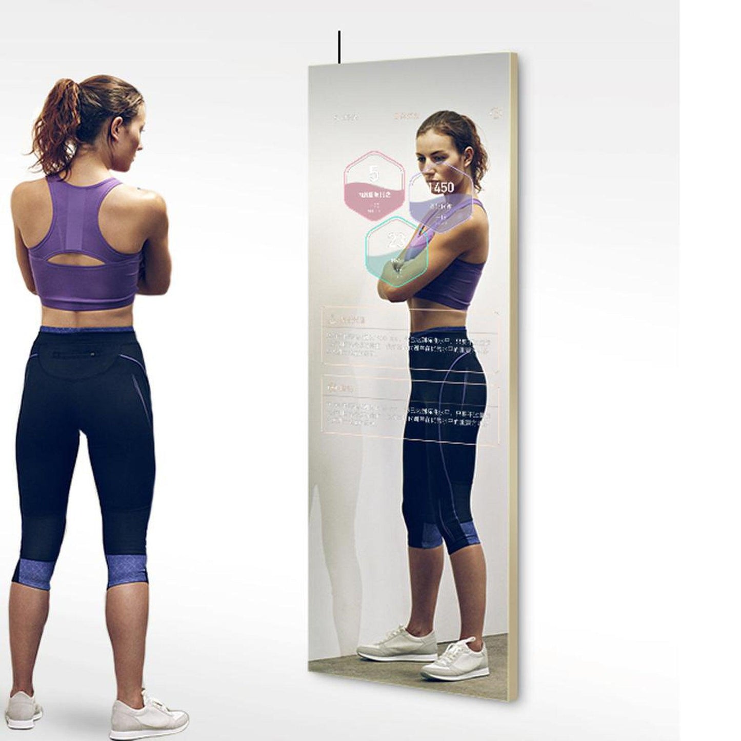 Aquadom Energy 18" X 48" Smart Fitness Mirror
