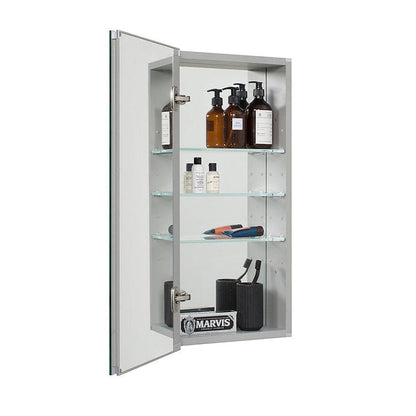 Aquadom Royale 24" x 30" Rectangle Recessed or Surface Mount Single Door Bathroom Medicine Cabinet