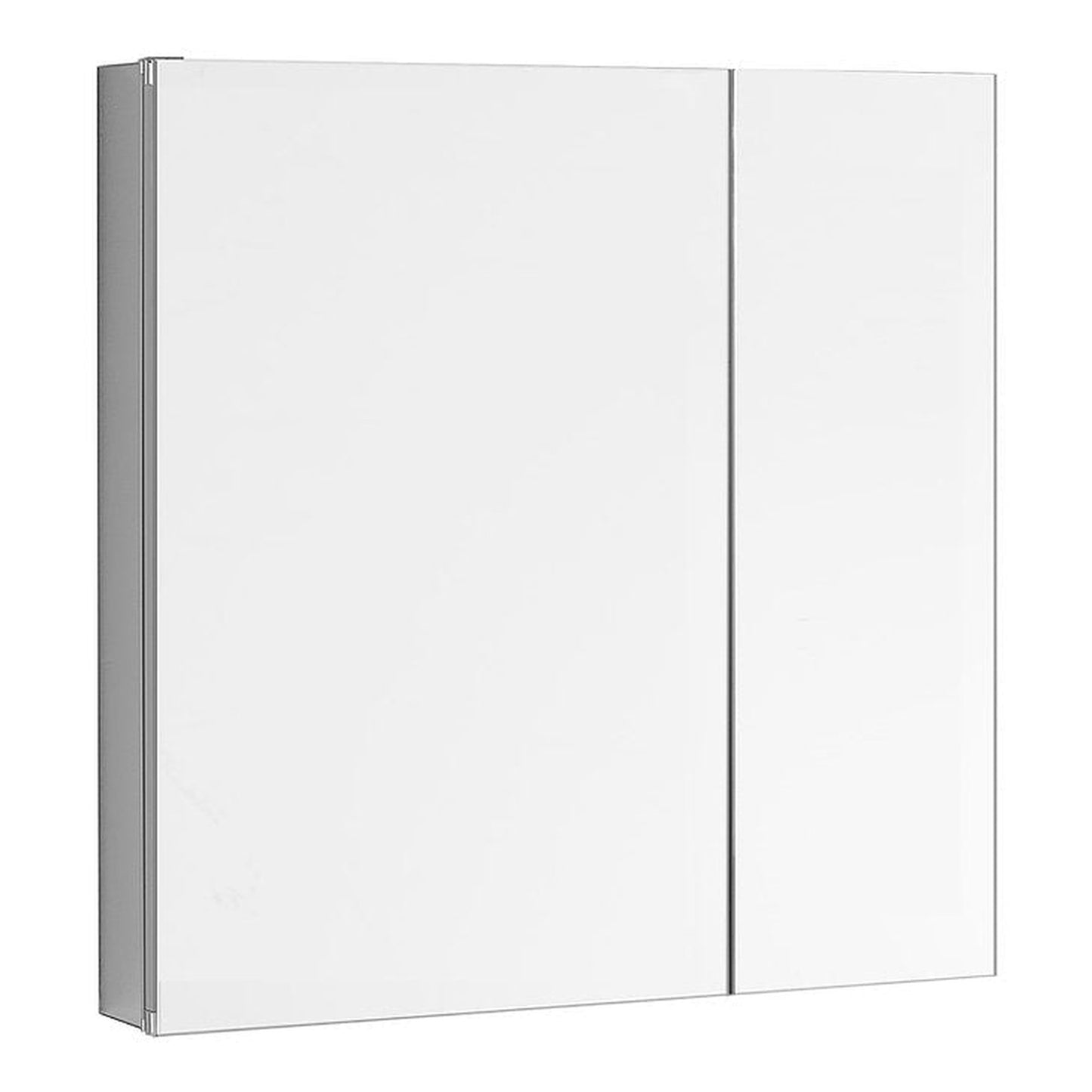 Aquadom Royale 30" x 30" Square Recessed or Surface Mount Bi-View Door Bathroom Medicine Cabinet