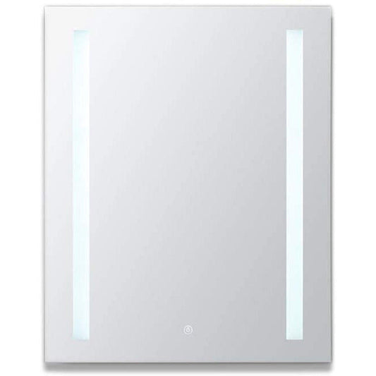Aquadom Royale Basic 24" x 30" Single View Rectangle Right Hinged Recessed or Surface Mount Medicine Cabinet With LED Lighting, Touch Screen Button, Dimmer
