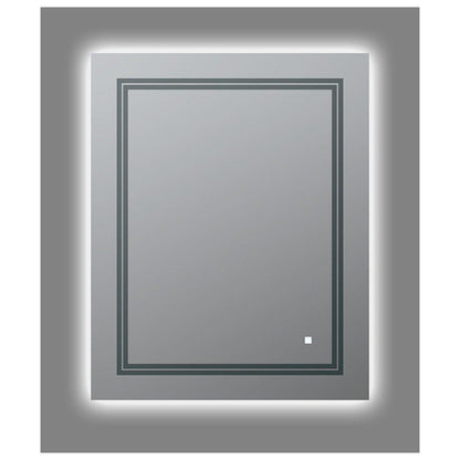 Aquadom SOHO 24" X 30" Rectangular Ultra-Slim Frame LED Lighted Bathroom Mirror With Defogger